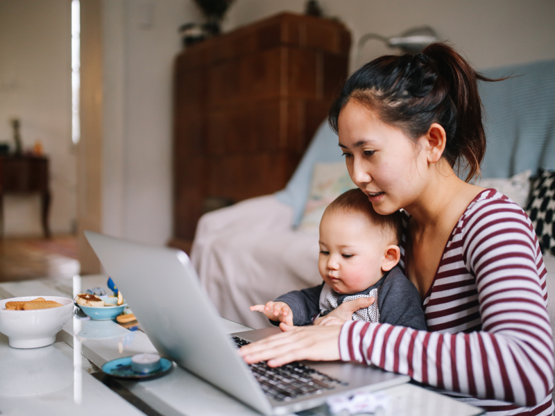 Woman and baby Photo