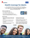 Adult health coverage flyer image